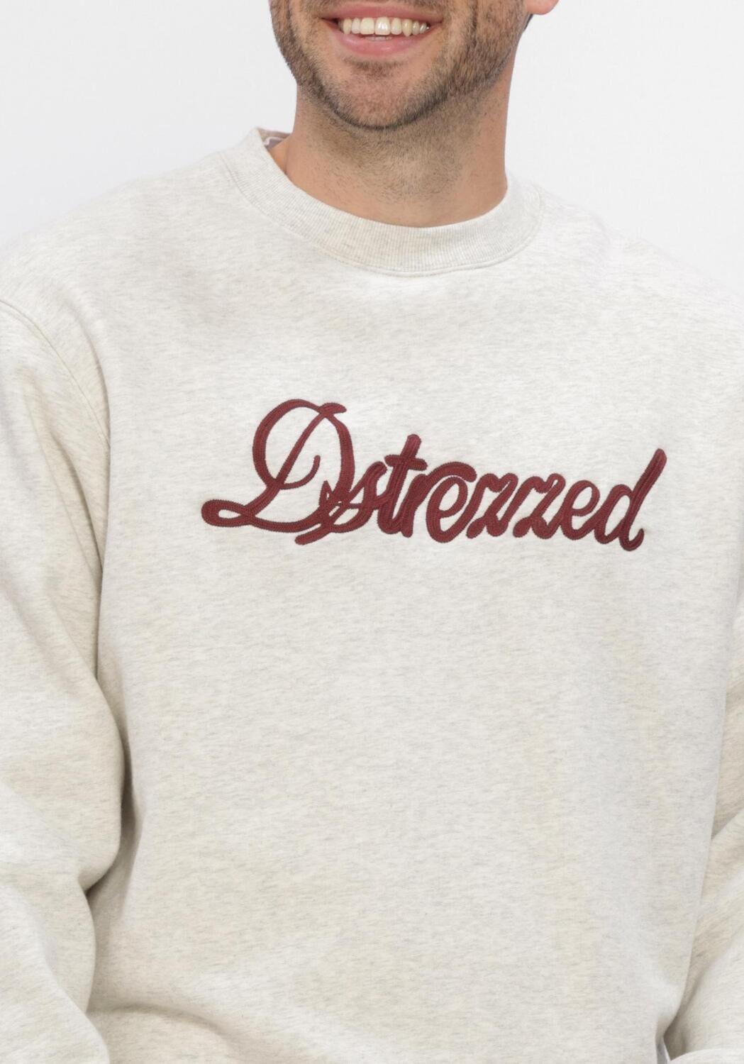 Ecru DSTREZZED Sweater DS_NIKOL CREW - large