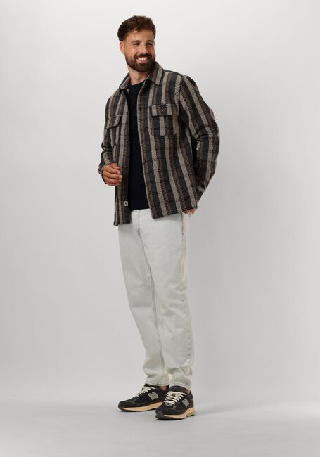 ANERKJENDT Surchemise AKOSCAR CHECK OVERSHIRT Gris foncé - large