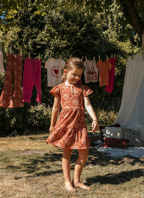 Bruine LOOXS Mini jurk CRINCKLE DRESS Bruine LOOXS Mini jurk CRINCKLE DRESS - large