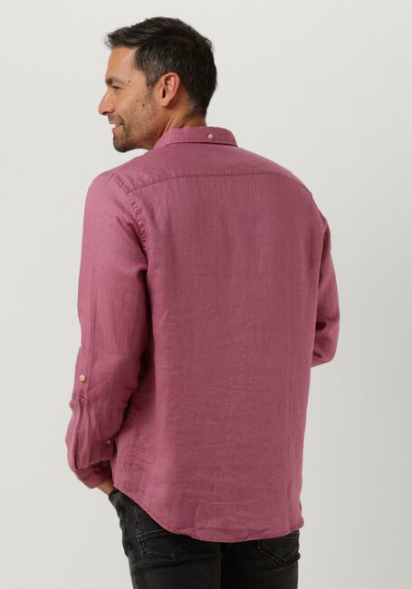 SCOTCH & SODA Chemise décontracté REGULAR-FIT LINEN SHIRT WITH SLEEVE ROLL-UP en rose - large