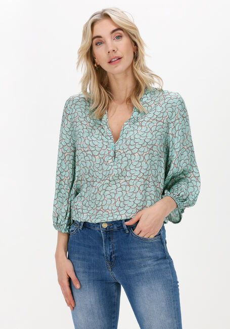 SUMMUM TOP BALLOON SLEEVES ALL OVER P Blouses en vert - large