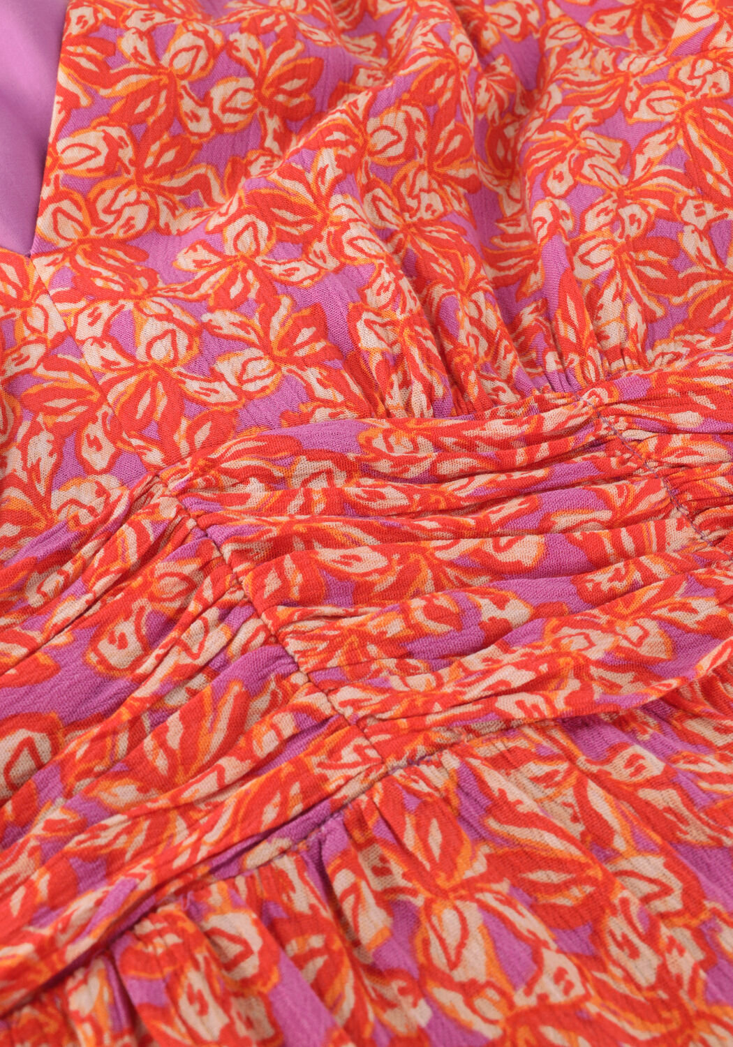 CIRCLE OF TRUST Mini robe ELVY DRESS en orange - large