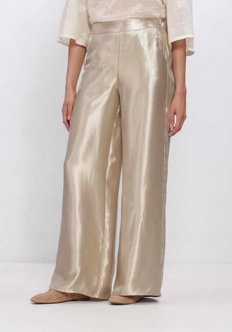 Gouden FREEBIRD Broeken/jumpsuits WV-SHINY-TWILL-VIS-26-1 - large