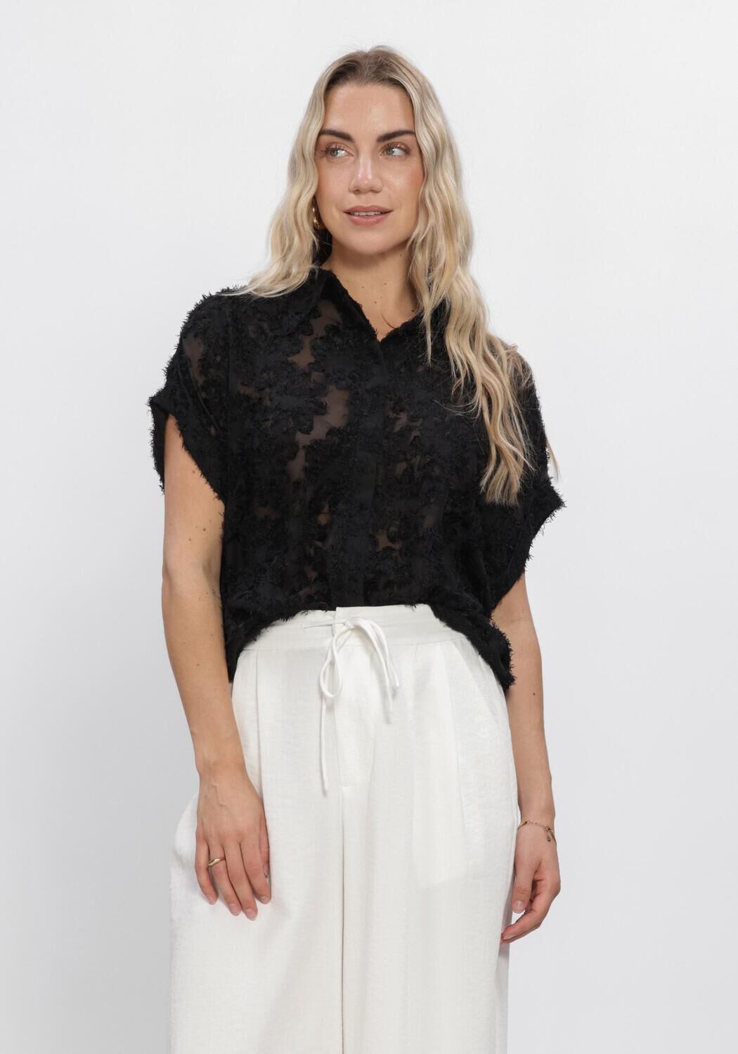 Zwarte ROUGE EDIT  ROUKYOTO S/S SHIRT - large