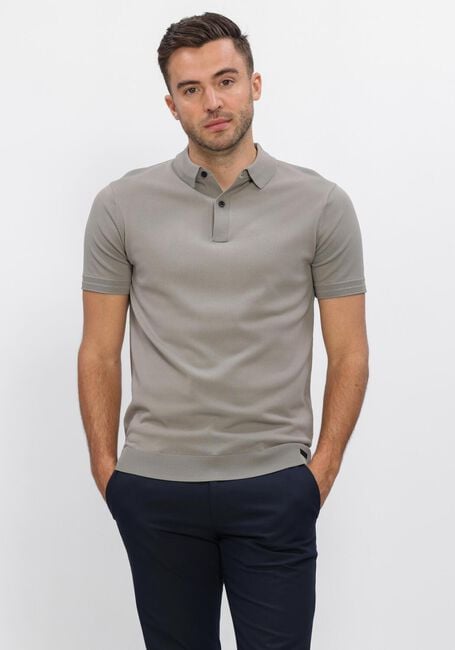 GENTI Polo POLO 2 BUTTON SS 1260 en taupe - large