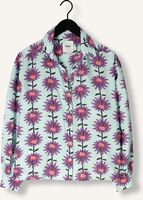 POM AMSTERDAM VIOLET FLOWER AQUA BLOUSE POM AMSTERDAM VIOLET FLOWER AQUA BLOUSE - medium