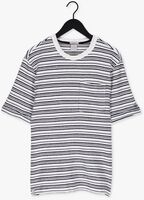 CAST IRON T-shirt SHORT SLEEVE R-NECK RELAXED FIT BOUCLÉ STRIPE Bleu/blanc rayé