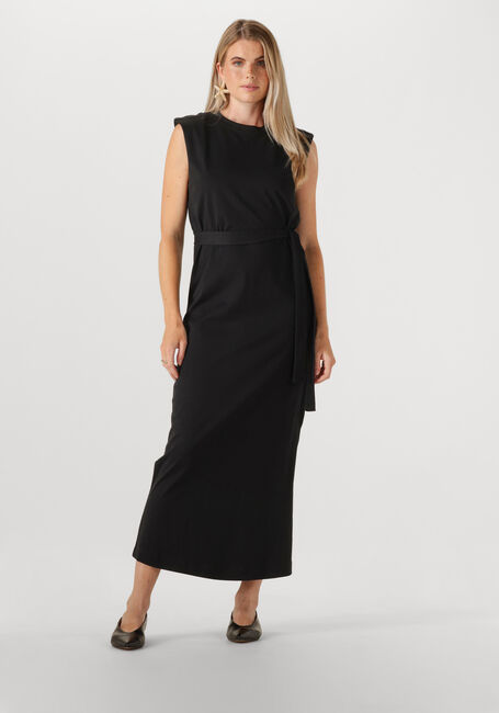 Zwarte SELECTED FEMME Maxi jurk SLFHALLEY SL SHOULDERPAD ANKLE - large