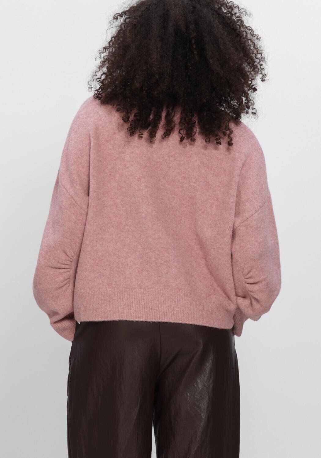 Lichtroze SUMMUM Trui BOXY SWEATER WOOL - large