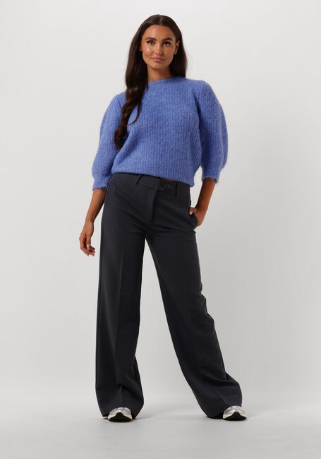 CO'COUTURE Pull CORALIE BOW RIB KNIT en bleu - large