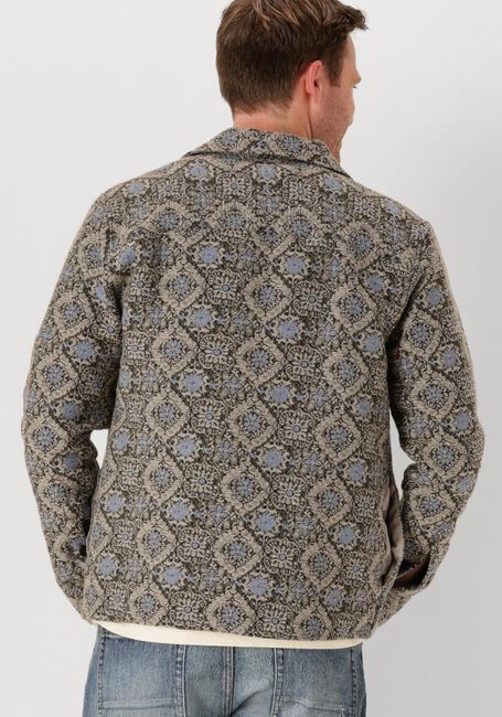 Blauwe ANERKJENDT Overhemden AKOSCAR JAQUARD OVER SHIRT - large