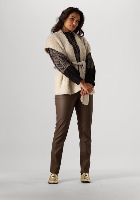 KNIT-TED Pantalon FRANCIS PANT en marron - large