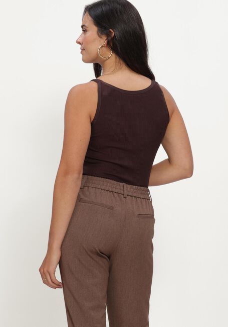 Bruine ROSEMUNDE Top BELLE SILK U-NECK STRAP ELASTIC - large