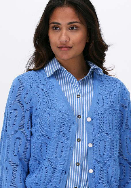 OBJECT Gilet CILA L/S KNIT CARDIGAN en bleu - large