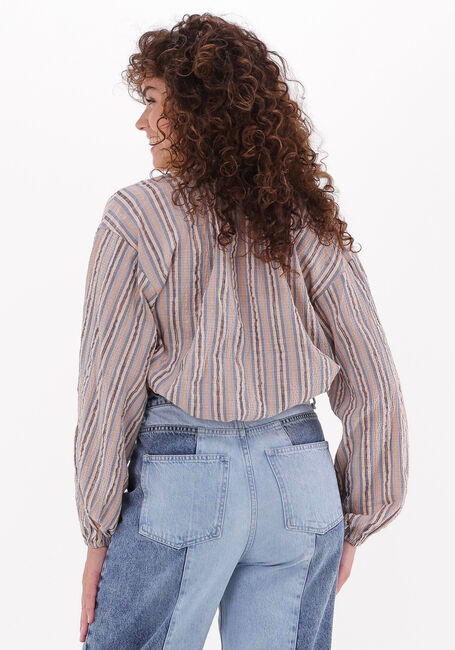 Lichtblauwe CO'COUTURE  CELINA SITA STRIPE SHIRT - large