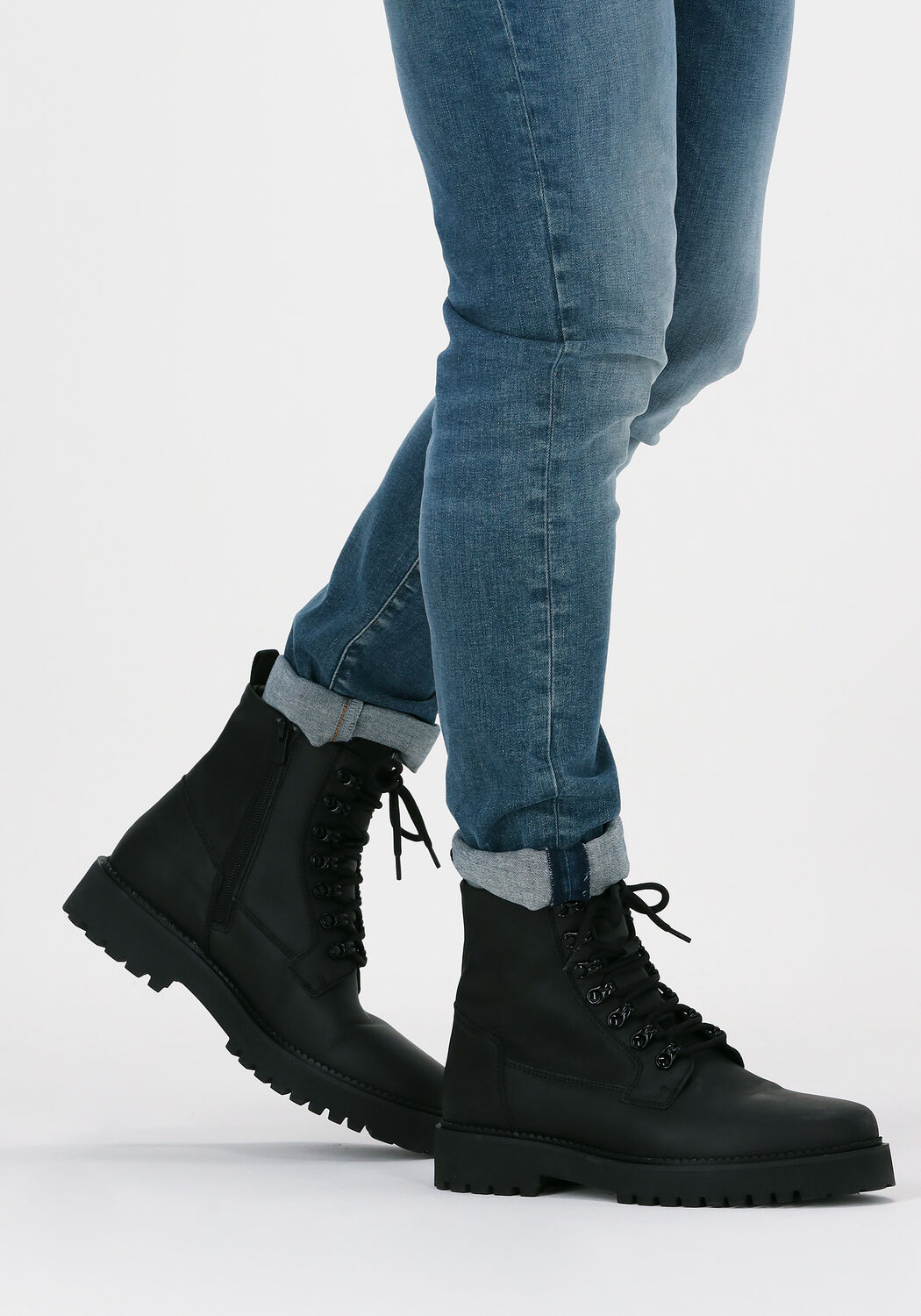 NUBIKK Bottines &agrave; lacets LOGAN HARBOR en noir  - large