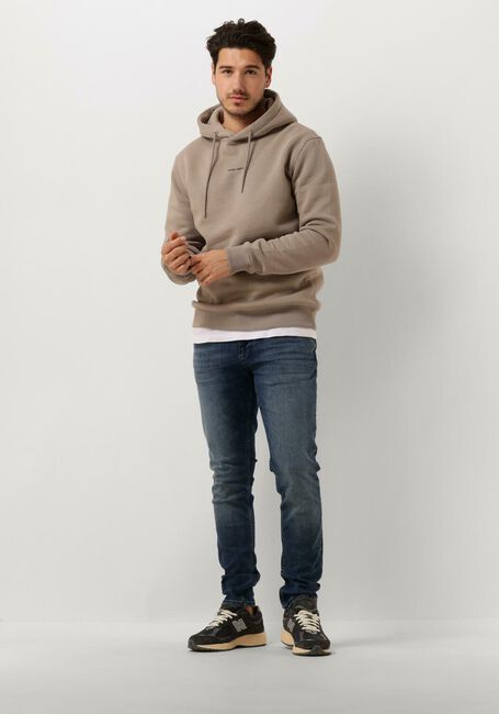 PURE PATH Chandail ESSENTIAL LOGO HOODIE en taupe - large