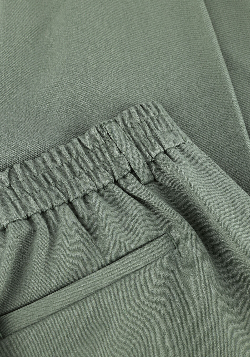 Olijf OBJECT Pantalon OBJLISA SLIM PANT - large