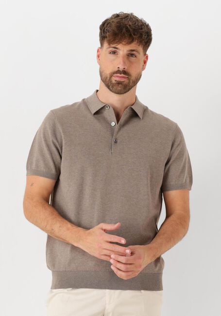 PROFUOMO Polo POLO SHORT SLEEVE en beige - large