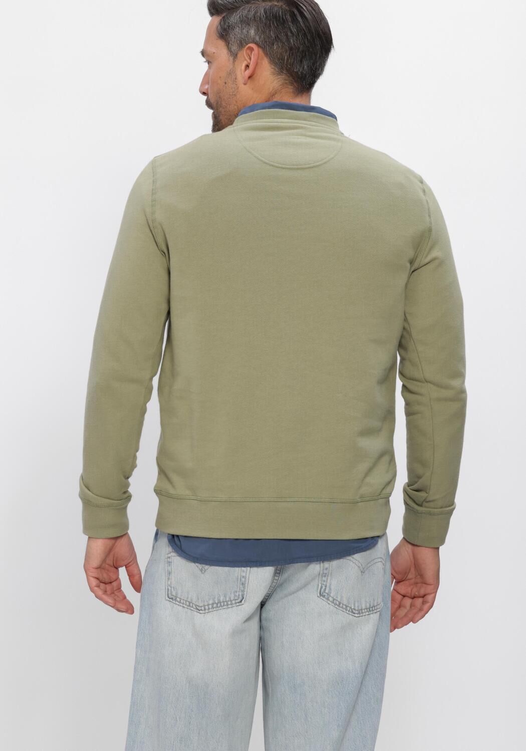 BARBOUR Chandail PIQUE APPLIQUE CREW en vert - large