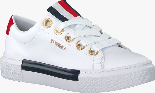 Witte TOMMY HILFIGER Lage sneakers LEATHER ELEVATED TOMMY - large