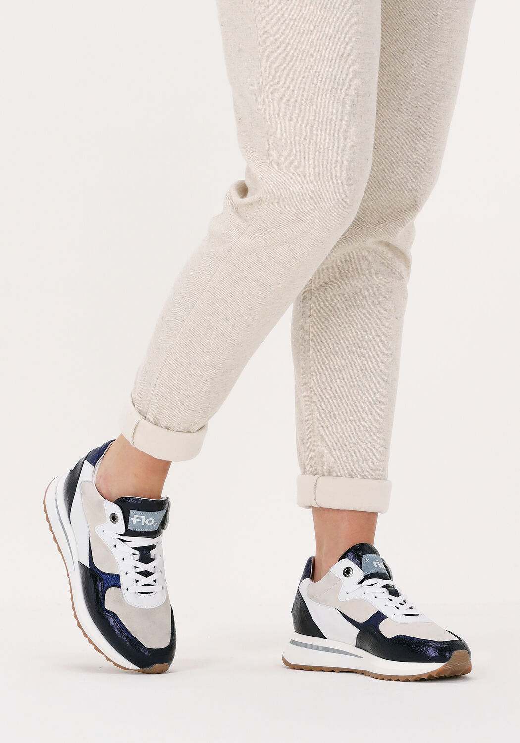 Blauwe FLORIS VAN BOMMEL Sneakers SFW 10065 Omoda