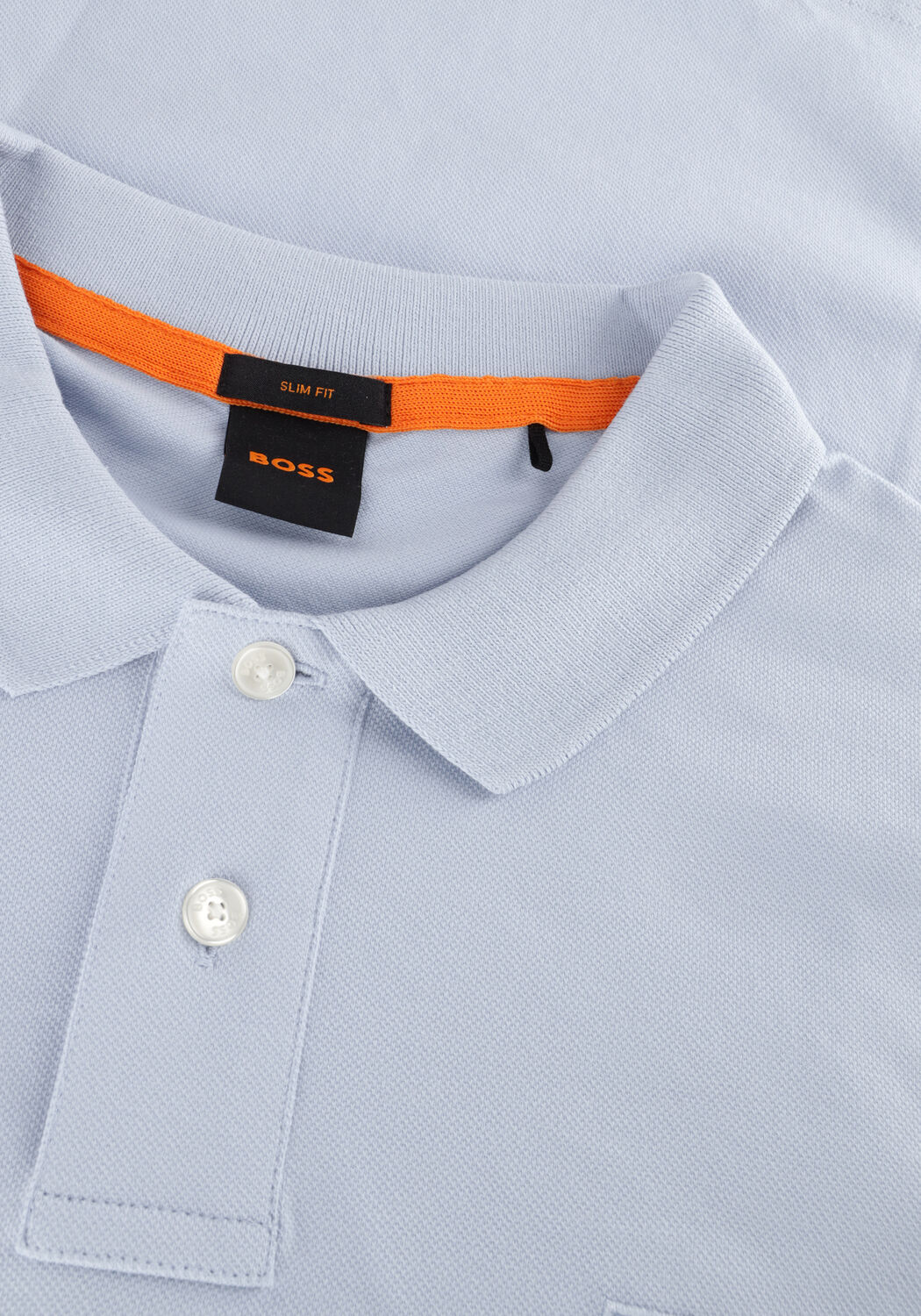 Lichtblauwe BOSS ORANGE Polo PASSENGER - large