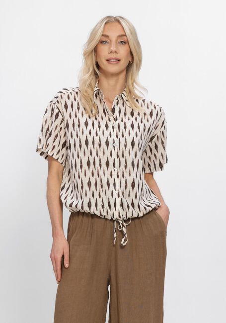 NUKUS BRITT BLOUSE PRINT Blouses Blanc - large