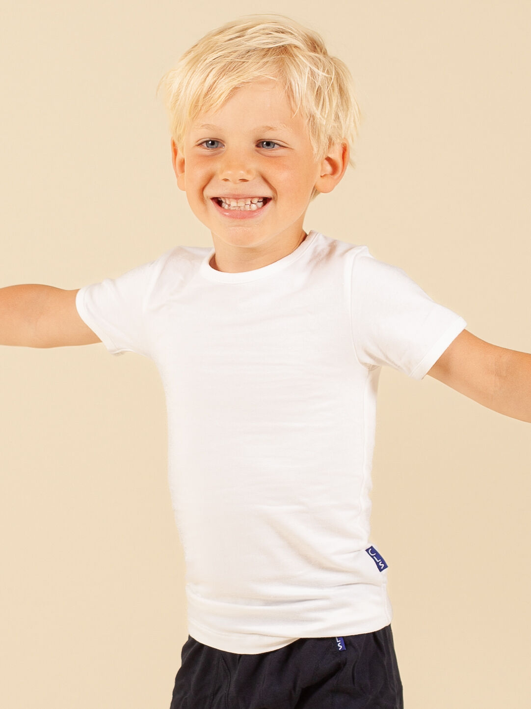 CLAESEN'S T-shirt BOYS 2-PACK T-SHIRT SS en blanc - large