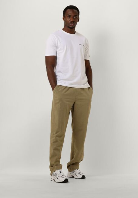 LYLE & SCOTT T-shirt EMBROIDERED T-SHIRT en blanc - large