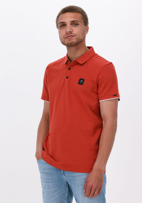 VANGUARD Polo SHORT SLEEVE POLO PIQUE JACQUARD en rouge - large