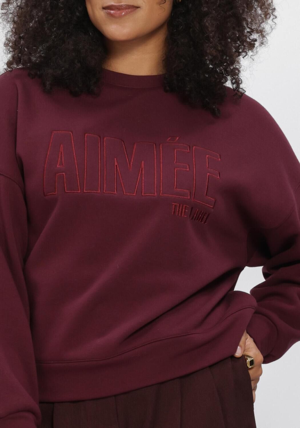 Bordeaux AIMEE THE LABEL Truien/vesten BRAZILW6 SWEATER - large