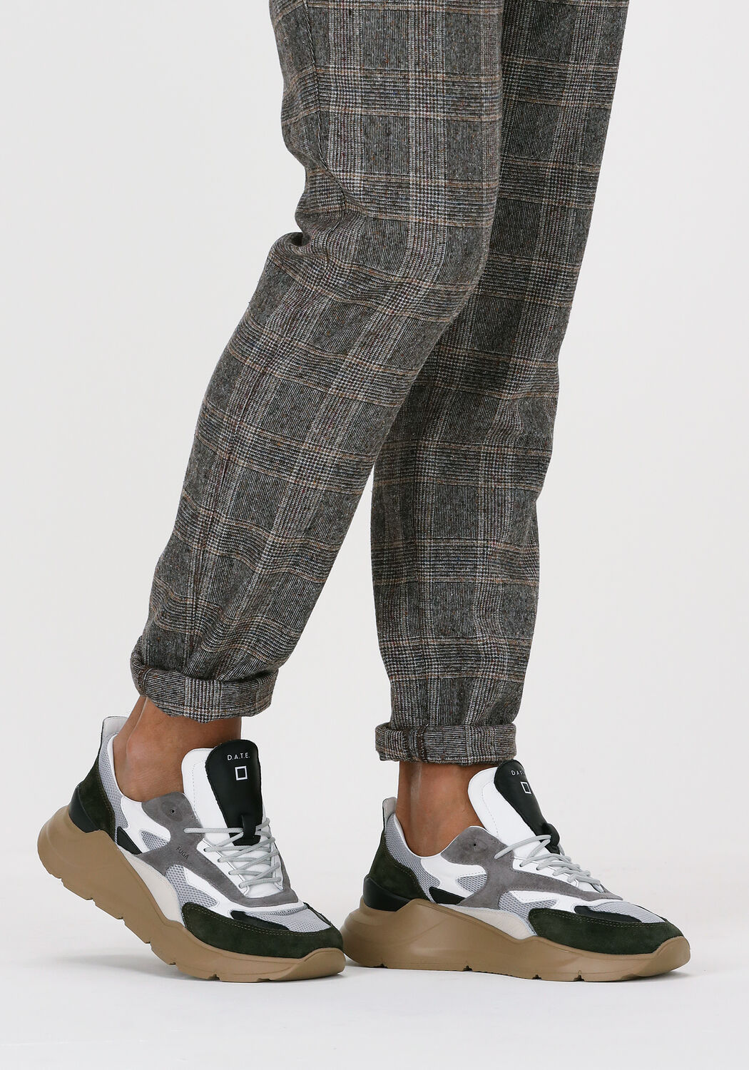 D.A.T.E Baskets basses FUGA HEREN en vert - large