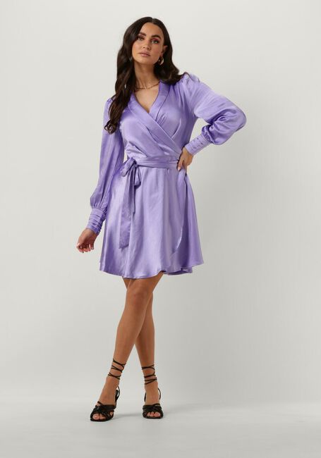 Lila NOTRE-V Mini jurk NV-DORIS SATIN DRESS - large