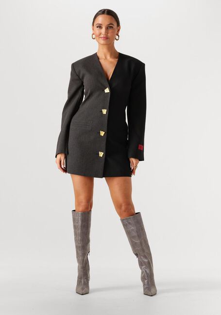 Zwarte REFINED DEPARTMENT Mini jurk STAR - large