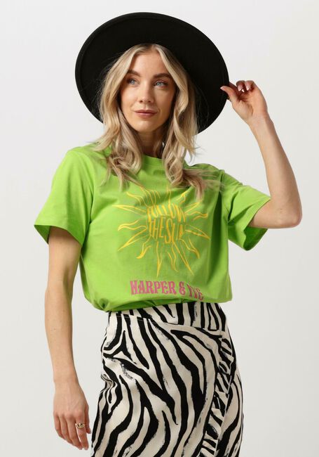 HARPER & YVE T-shirt FOLLOWTHESUN-SS en vert - large