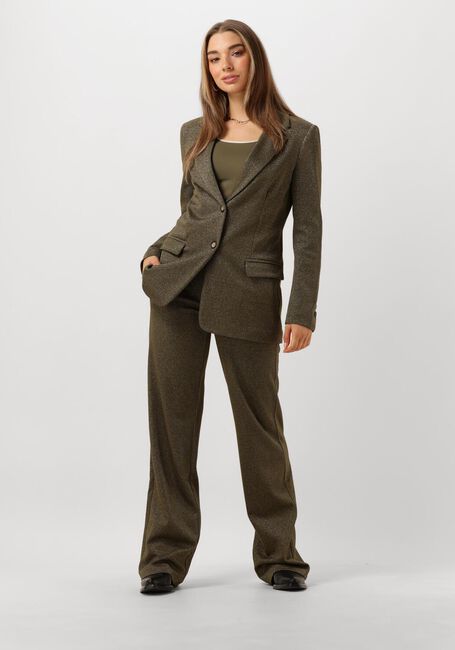 NUKUS Pantalon large BRITT PANTS LUREX Olive - large