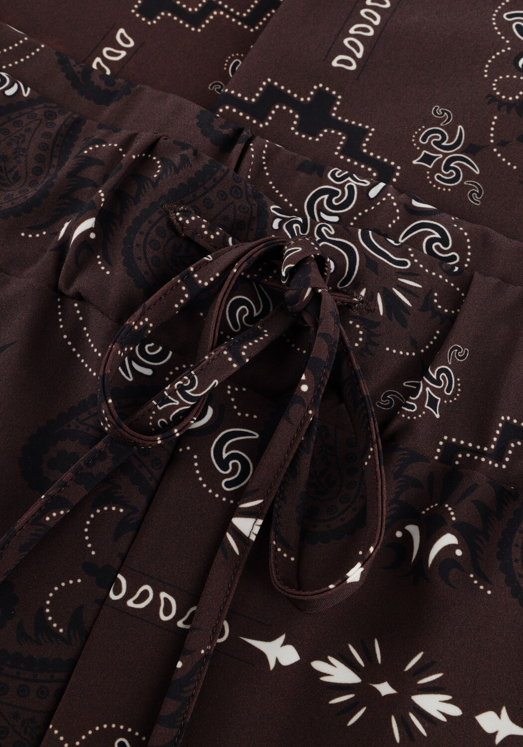 Bruine STUDIO ANNELOES Wijde broek Grace paisley trousers - large