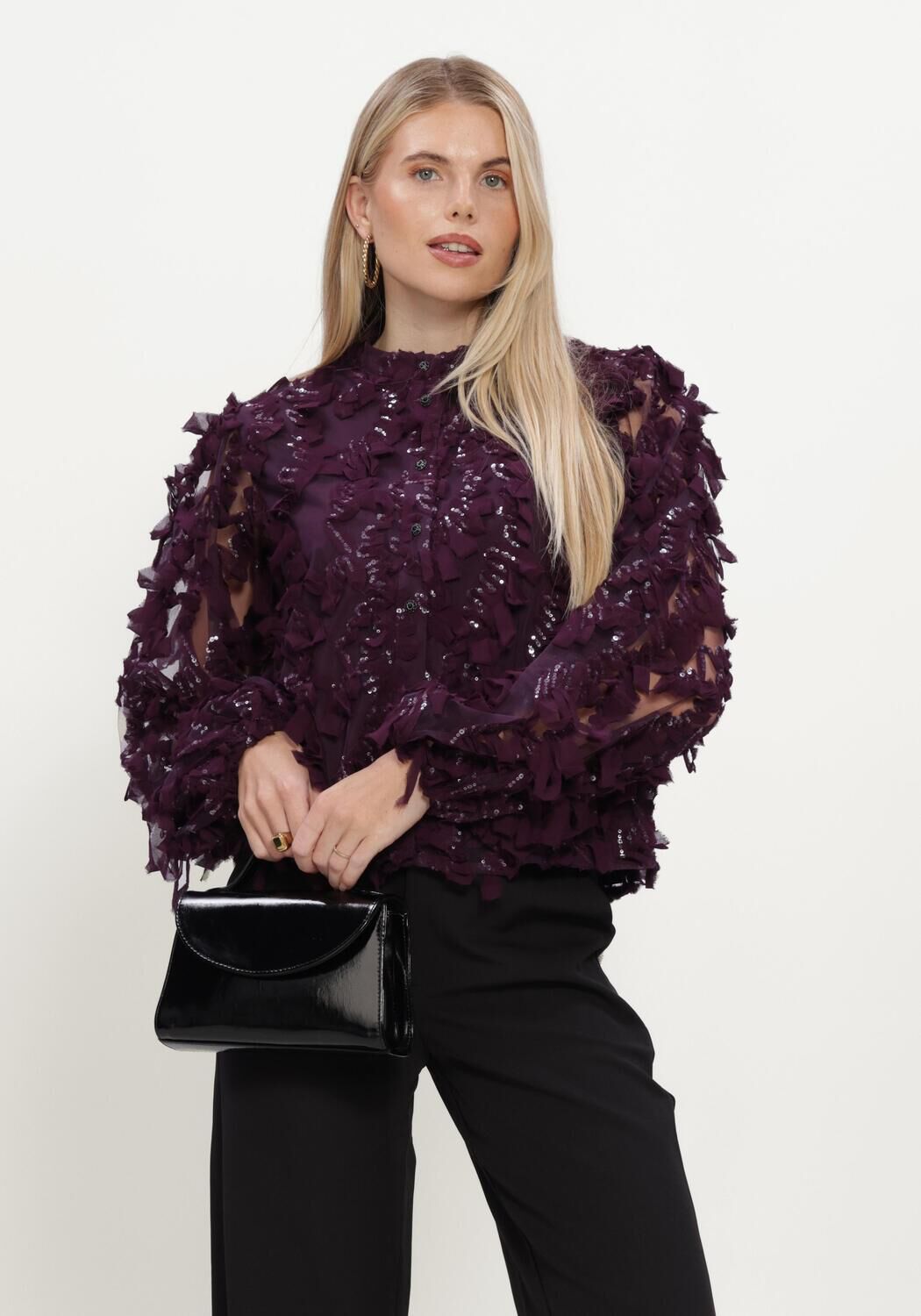 Y.A.S. Haut YASABELONE LS SHIRT en violet - large