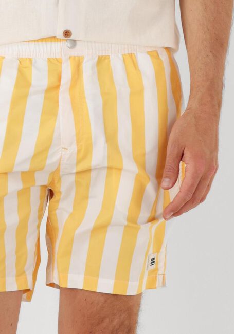 SCOTCH & SODA Shorts de bain STRIPED MID-LENGTH SWIMSHORT en jaune - large