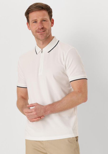 Witte SELECTED HOMME Polo SLHFAVE SPORT ZIP SS POLO NOOS - large
