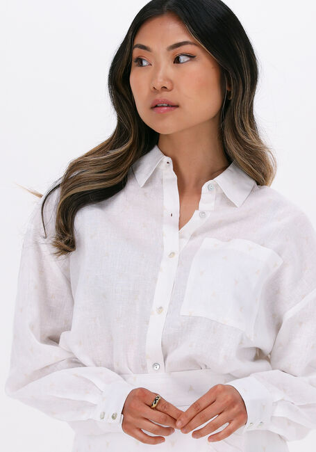 ALIX THE LABEL WOVEN BULL LINEN LYOCELL BLOUSE Blouses Écru - large