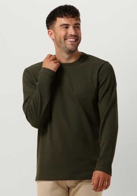 ANERKJENDT Longsleeves AKSILO L/S WAFFLE EMB LS Vert foncé - large
