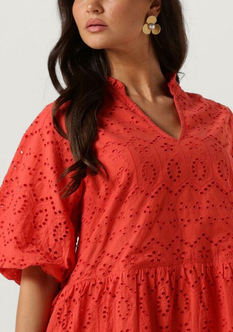 NOTRE-V Mini robe NV-DONNA DRESS BRODERIE ANGLAISE DRESS Corail - large