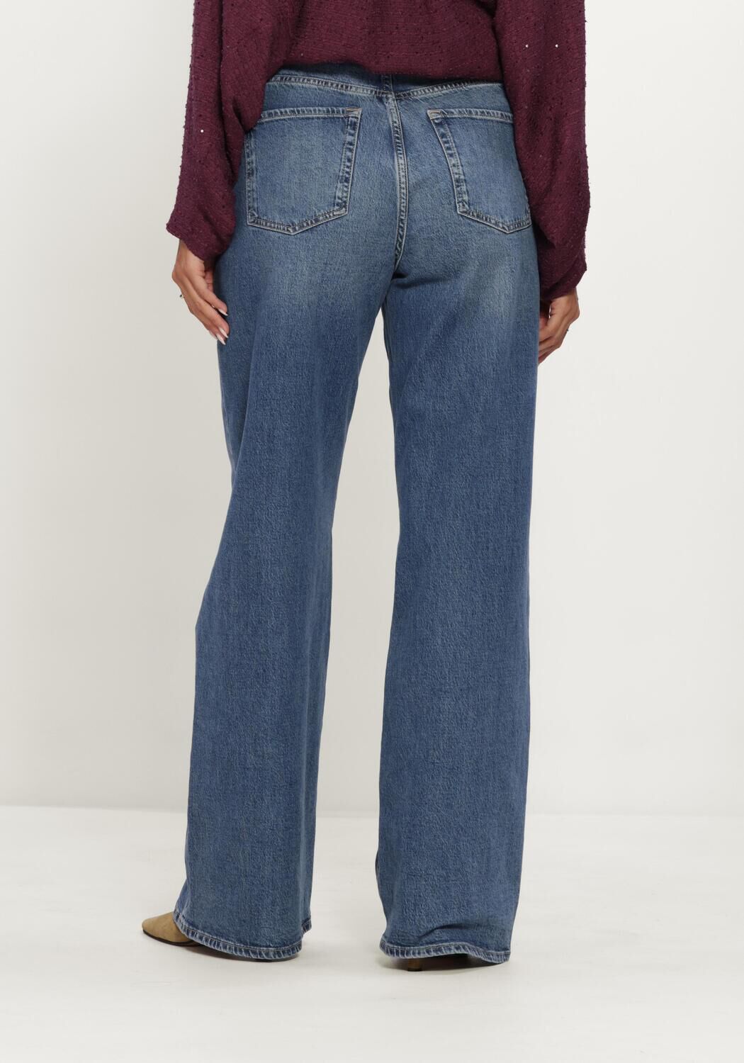 STUDIO ANNELOES Mom jeans Lexie denim trousers en bleu - large