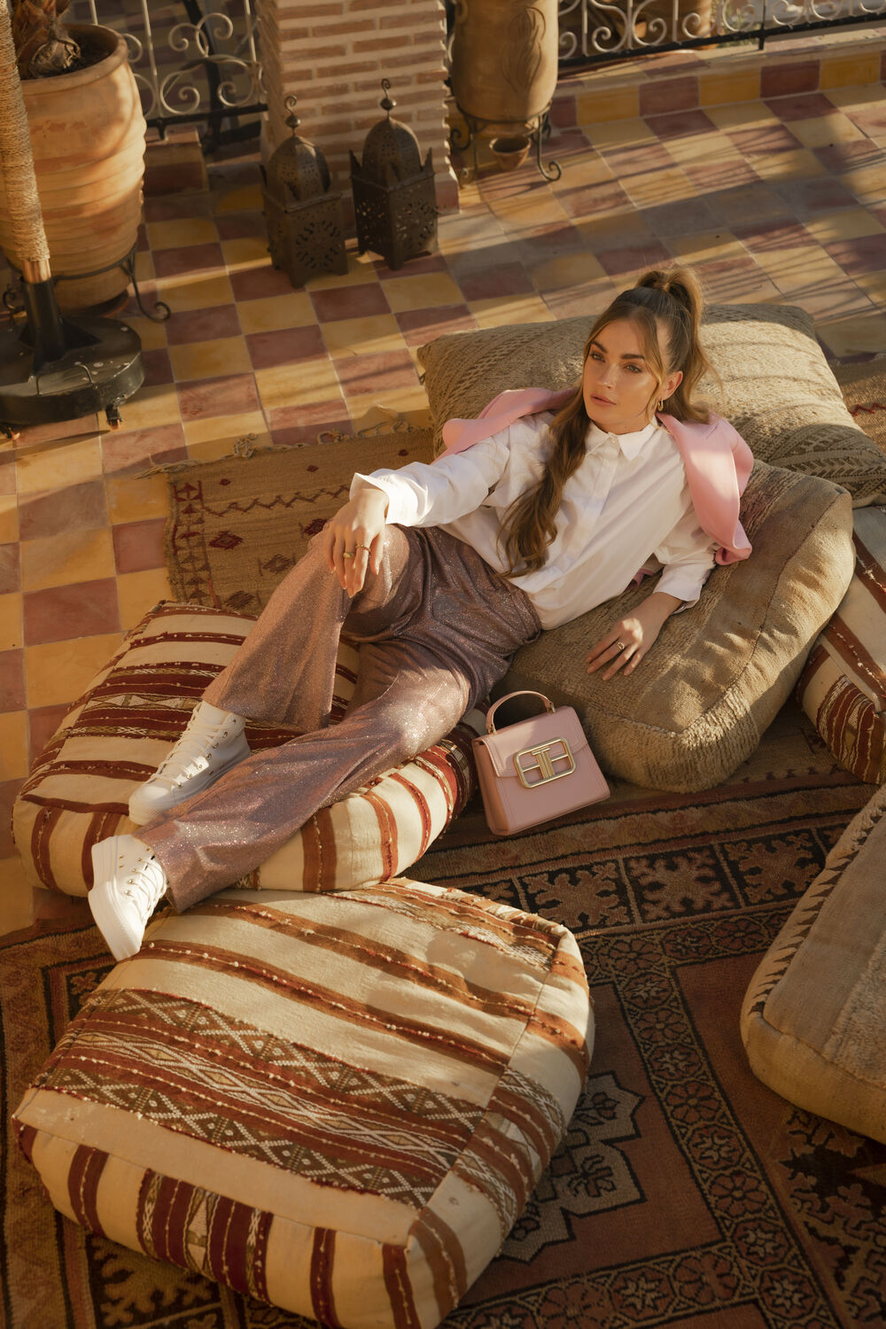 Witte SELECTED WOMEN  HEMA LS SHIRT B BRIGHT - large