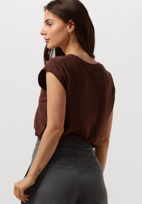 CC HEART T-shirt BASIC V-NECK T-SHIRT en marron - large