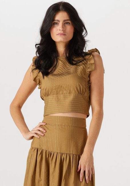 AMAYA AMSTERDAM T-shirt DILLIA TOP en camel - large