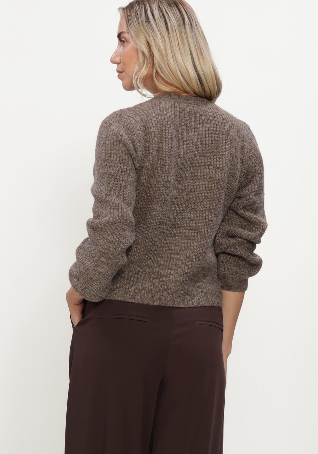 Bruine MODSTR&Ouml;M Vest CRISMD CARDIGAN - large
