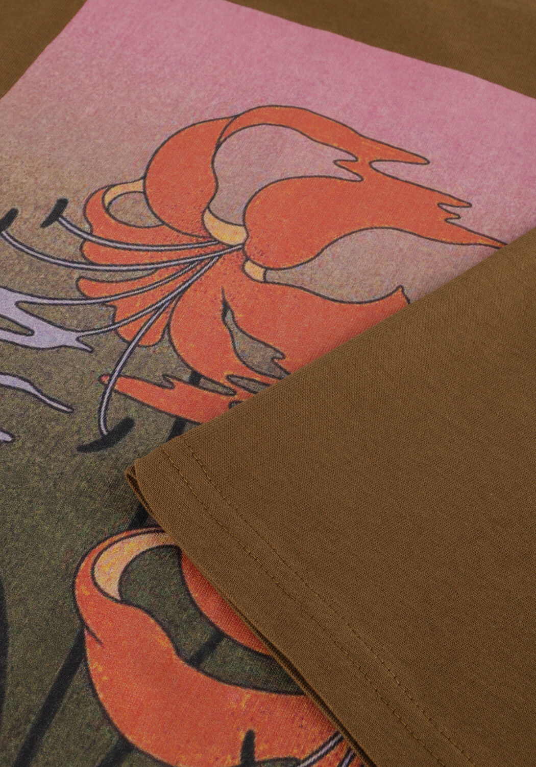 WOODBIRD Polo WBBAINE FLOWER TEE Olive - large